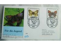 Първодневен плик  от Германия, 1991 г. - Пеперуди