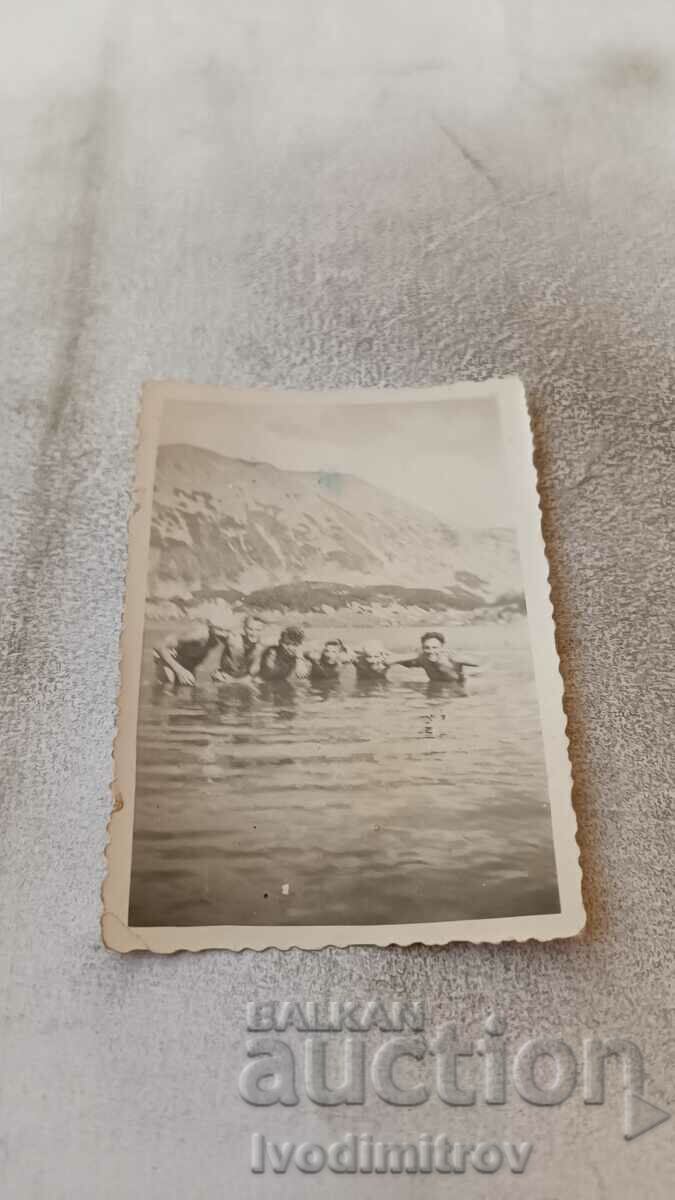 Photo Six youths in the sea