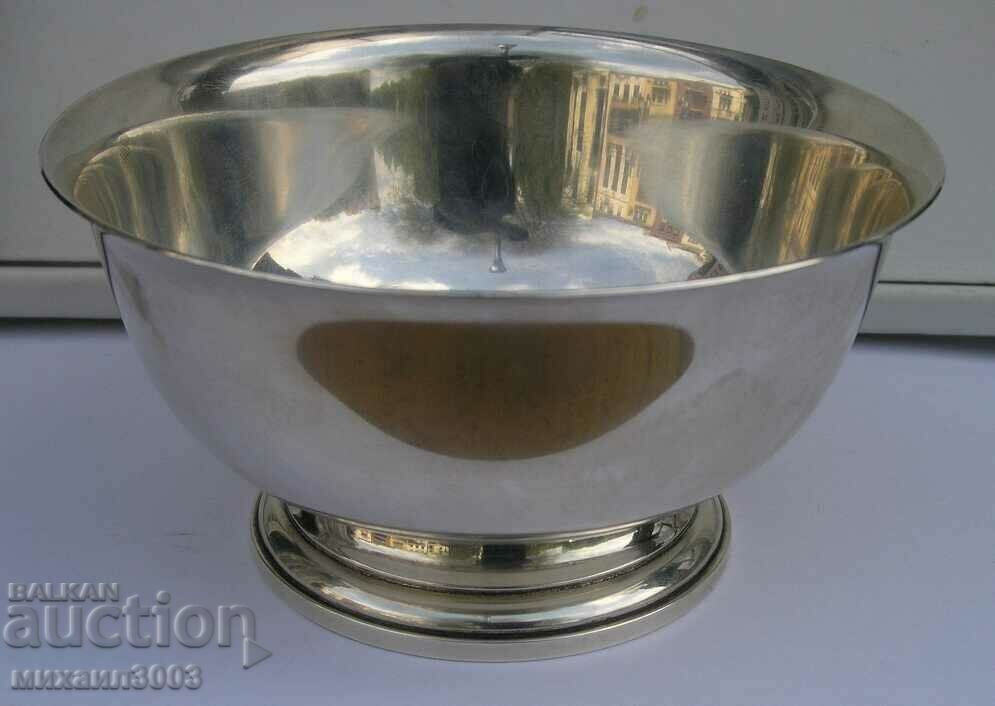 MASSIVE SILVER VESSEL IN THE SHAPE OF A BOWL / 925 STERLING / MASSIVE SILVER VESSEL IN THE SHAPE OF A BOWL / 925 STERLING /
