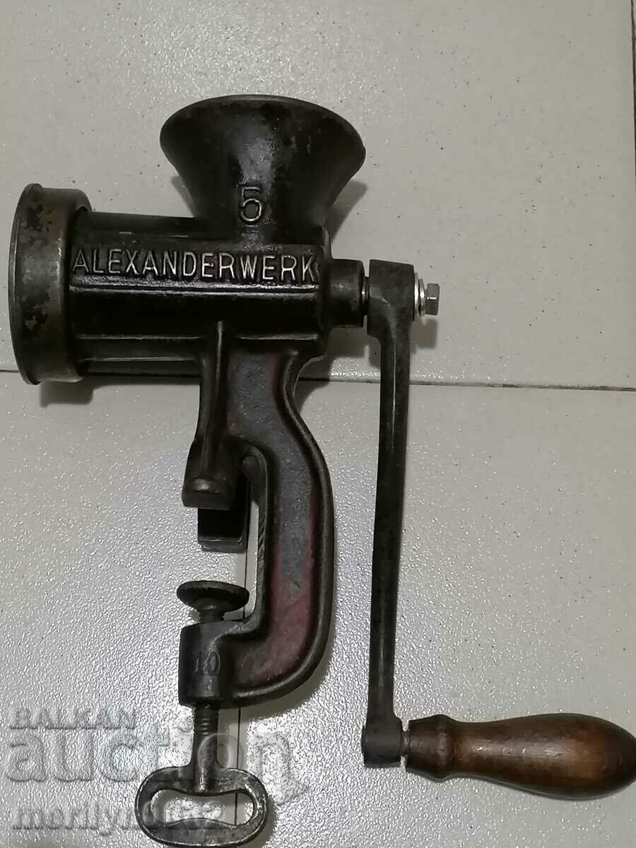 Old German meat grinder, mincer