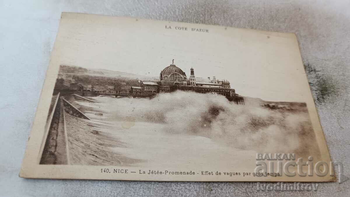 Postcard Nice La Jetee Promenade 1930