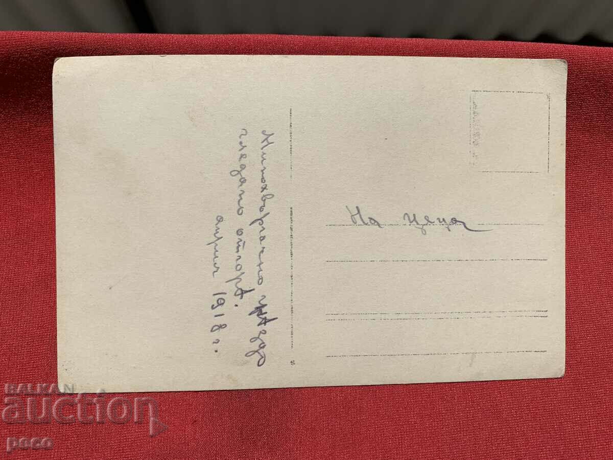 Mortar nest seen from above 1918 PSV - 6