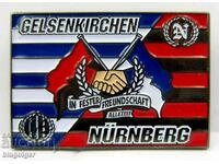 Soccer Fan Badge-Germany-Nuremberg-Gelsenkirchen