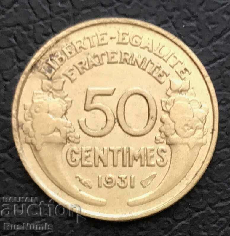 France. 50 centimes 1931.