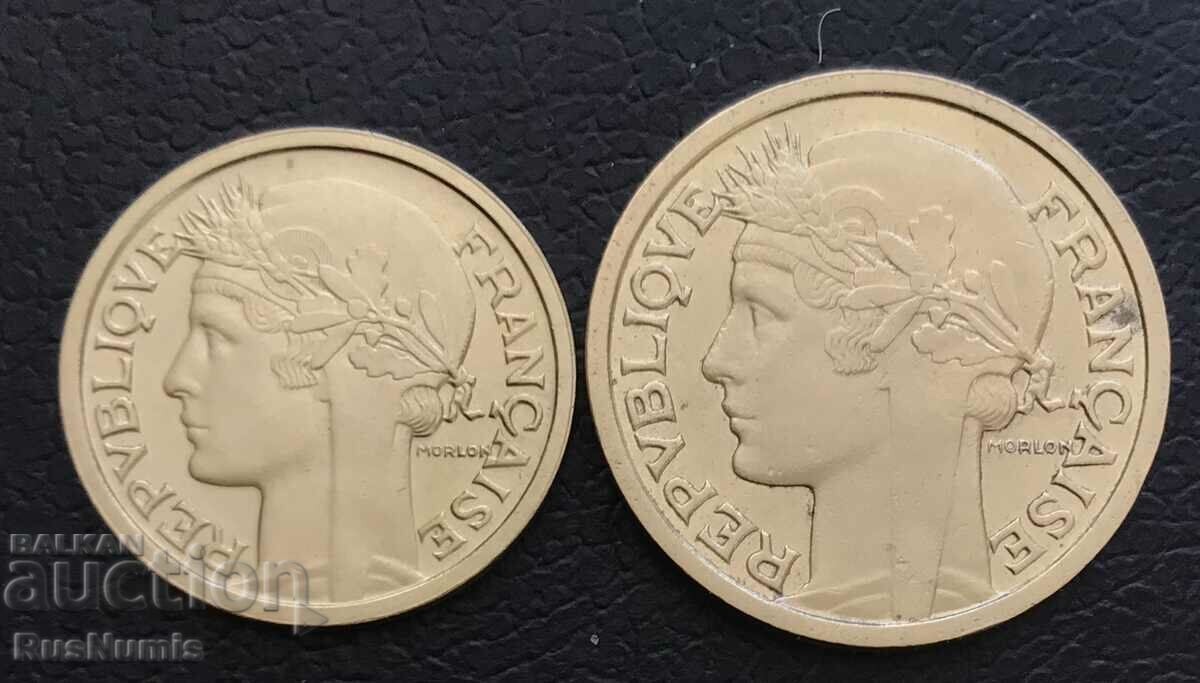 France. 1 and 2 francs 1938 with price 2.70 BGN | € 1.38 France. 1 and 2 francs 1938 with price 2.70 BGN | € 1.38