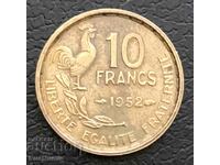 Franța. 10 franci 1952