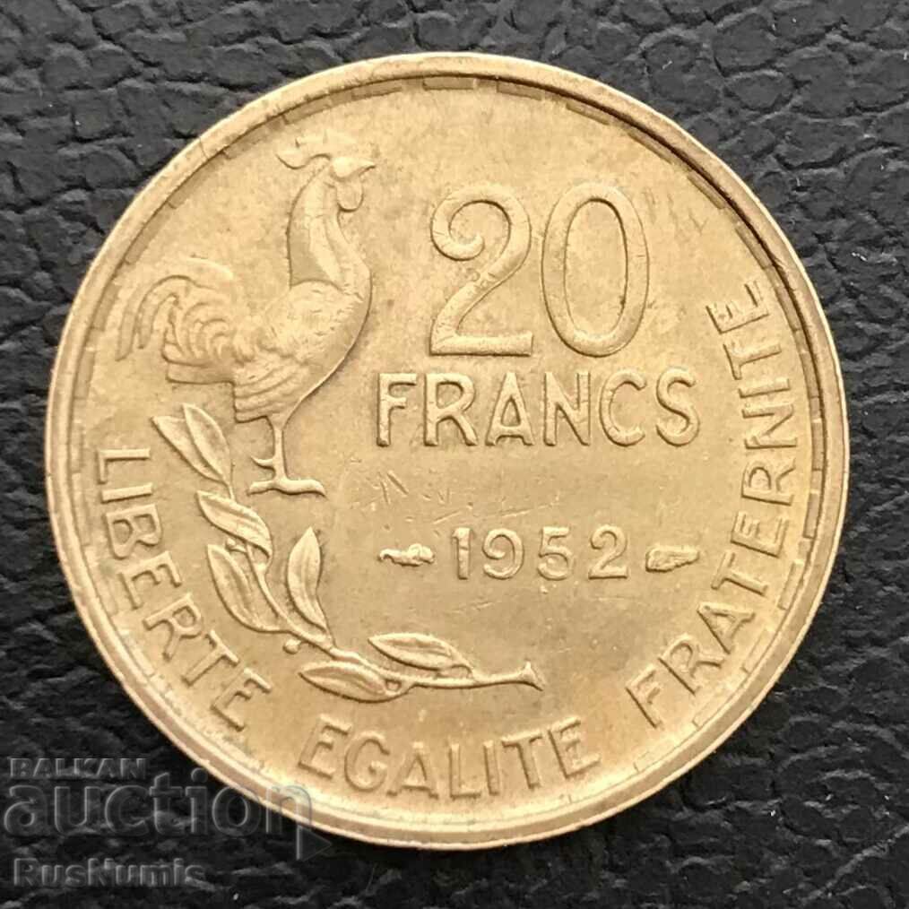 France. 20 francs 1952
