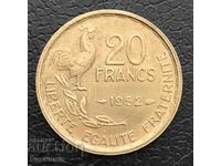 Франция. 20 франка 1952 г.