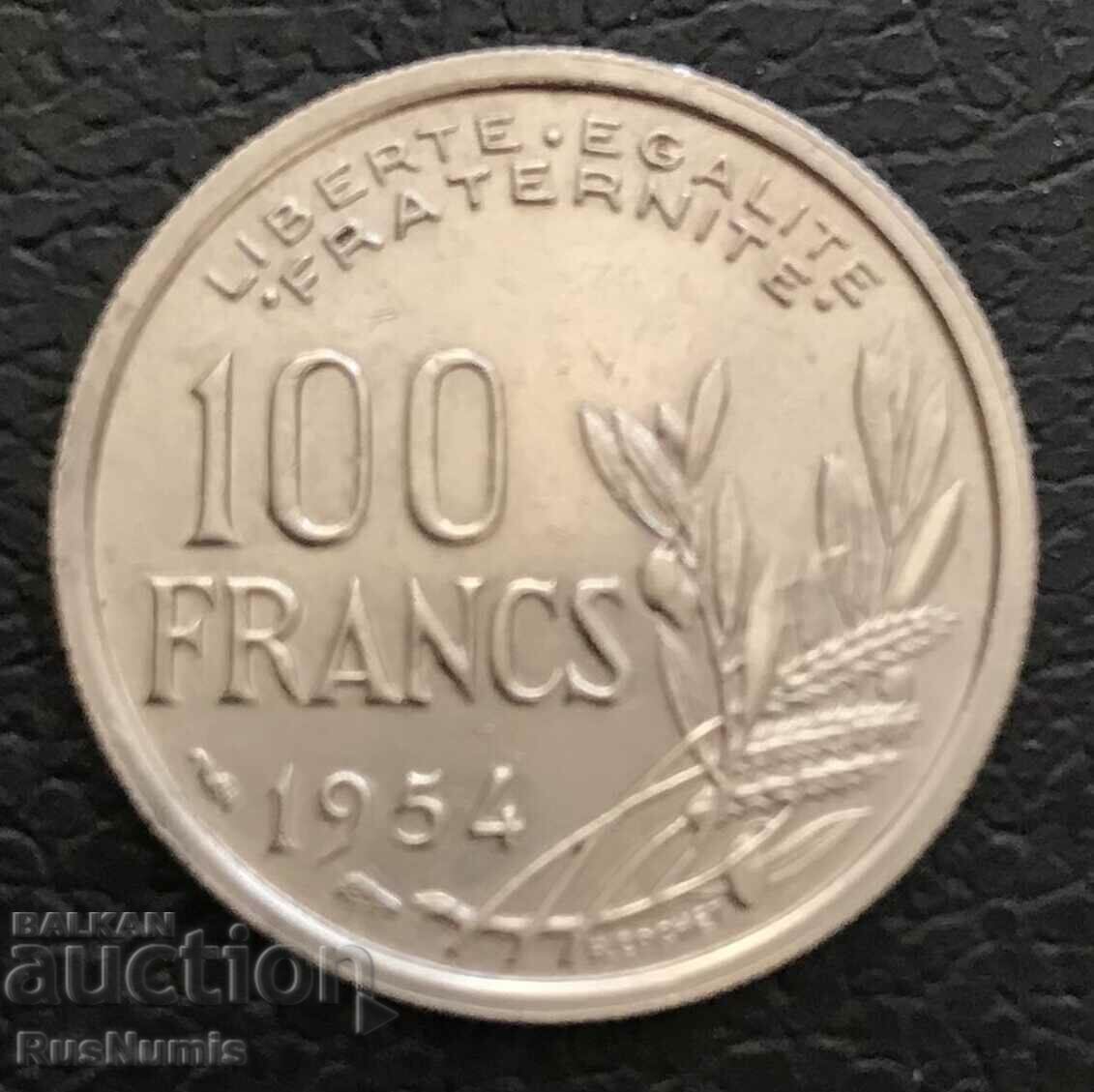 France. 100 francs 1954
