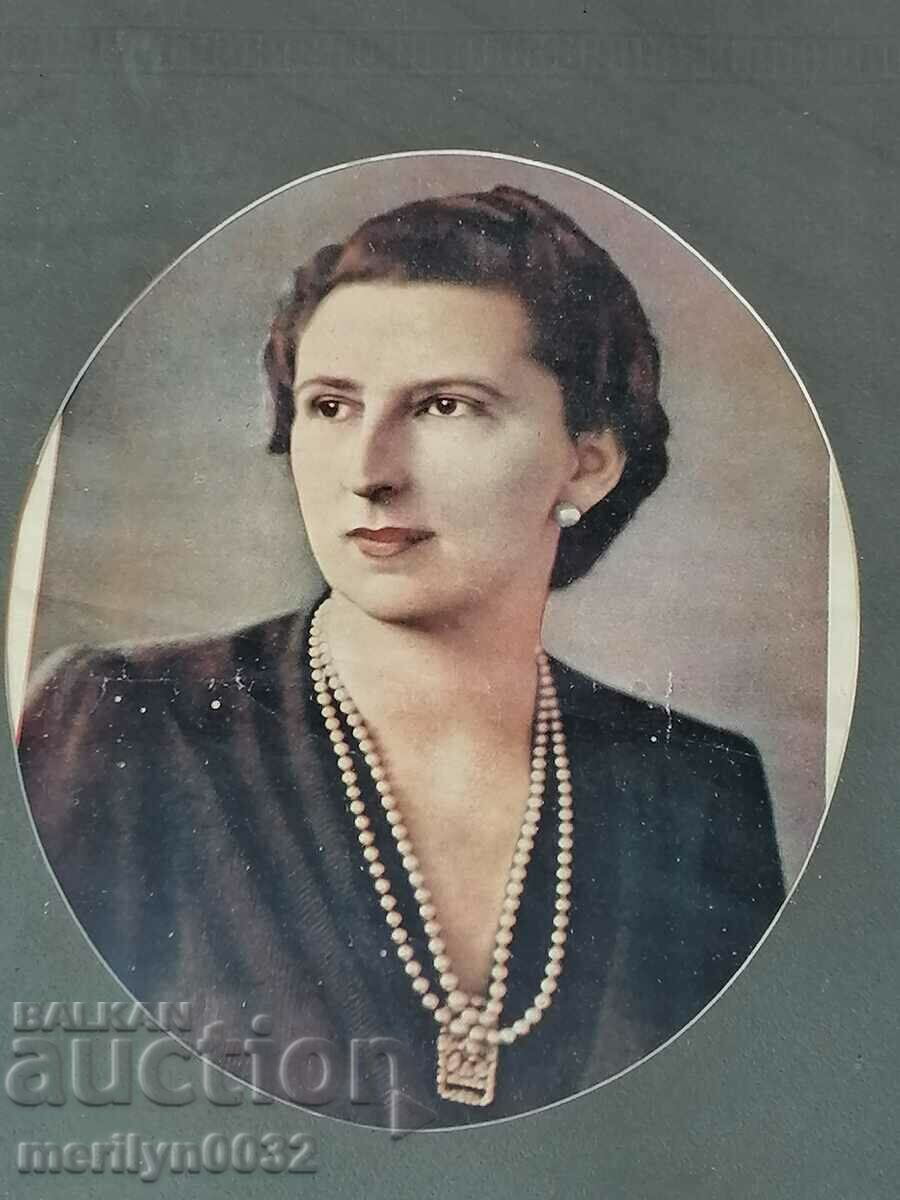 Παλιά φωτογραφία πορτρέτου της βασίλισσας Ιωάννας