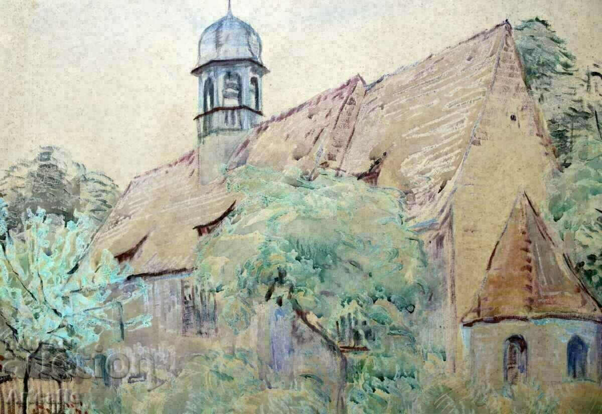 Delivery of Watercolor church Delivery of Watercolor church