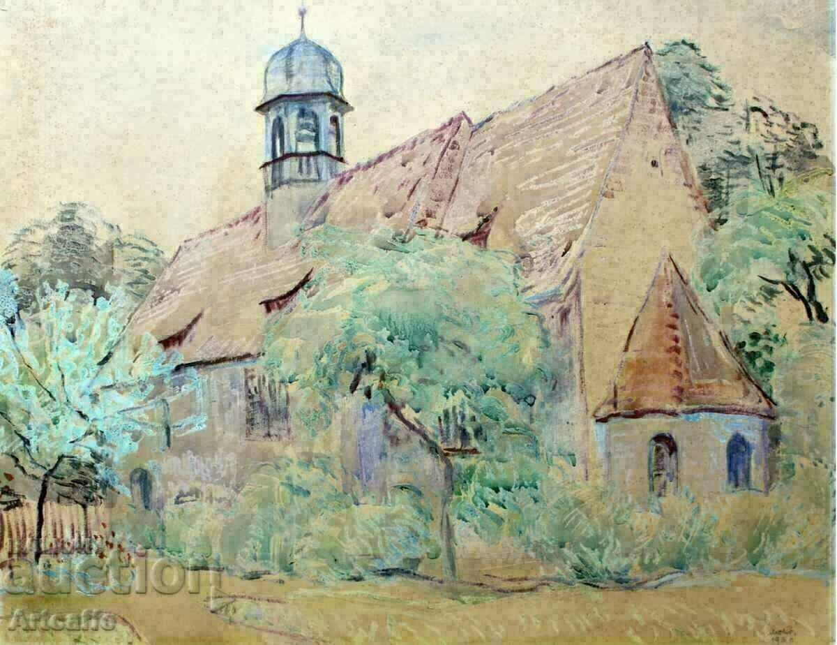 Watercolor church - 6 Watercolor church - 6