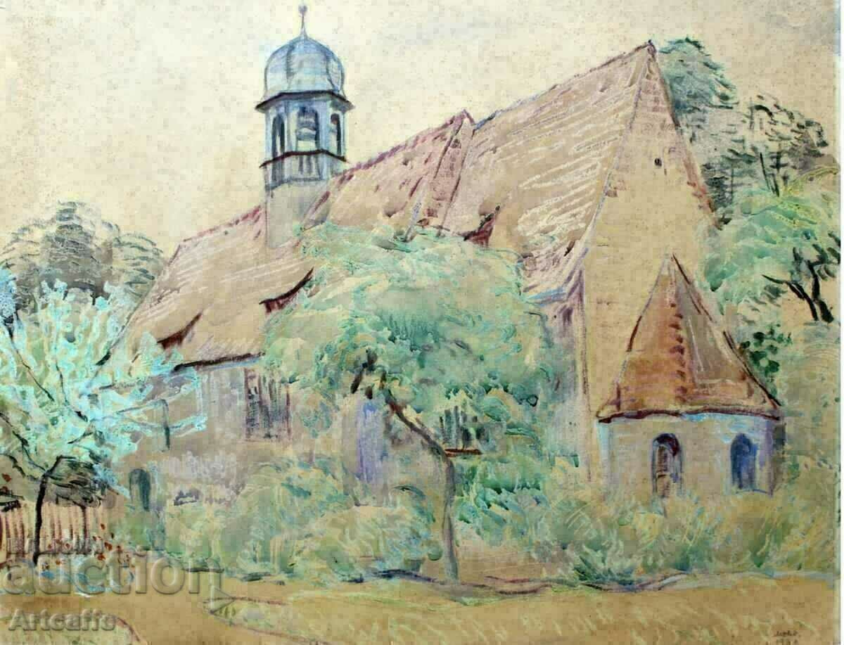 Watercolor church - 7 Watercolor church - 7
