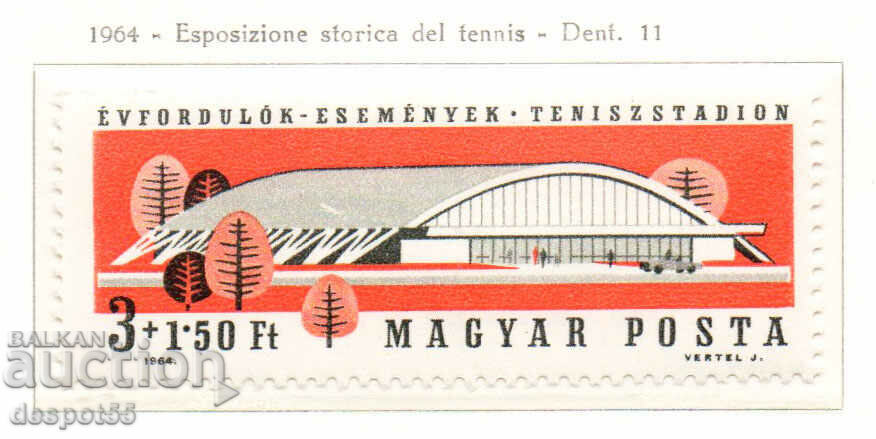 1964. Ungaria. Expoziție despre istoria tenisului.