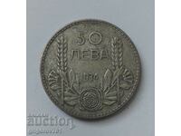 Ασήμι 50 λέβα Βουλγαρία 1934 - ασημένιο νόμισμα #28