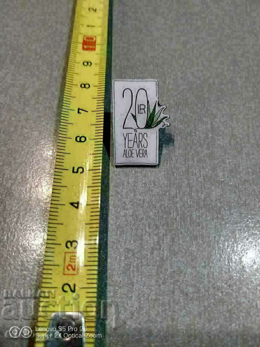 20 Years Aloe Vera Badge