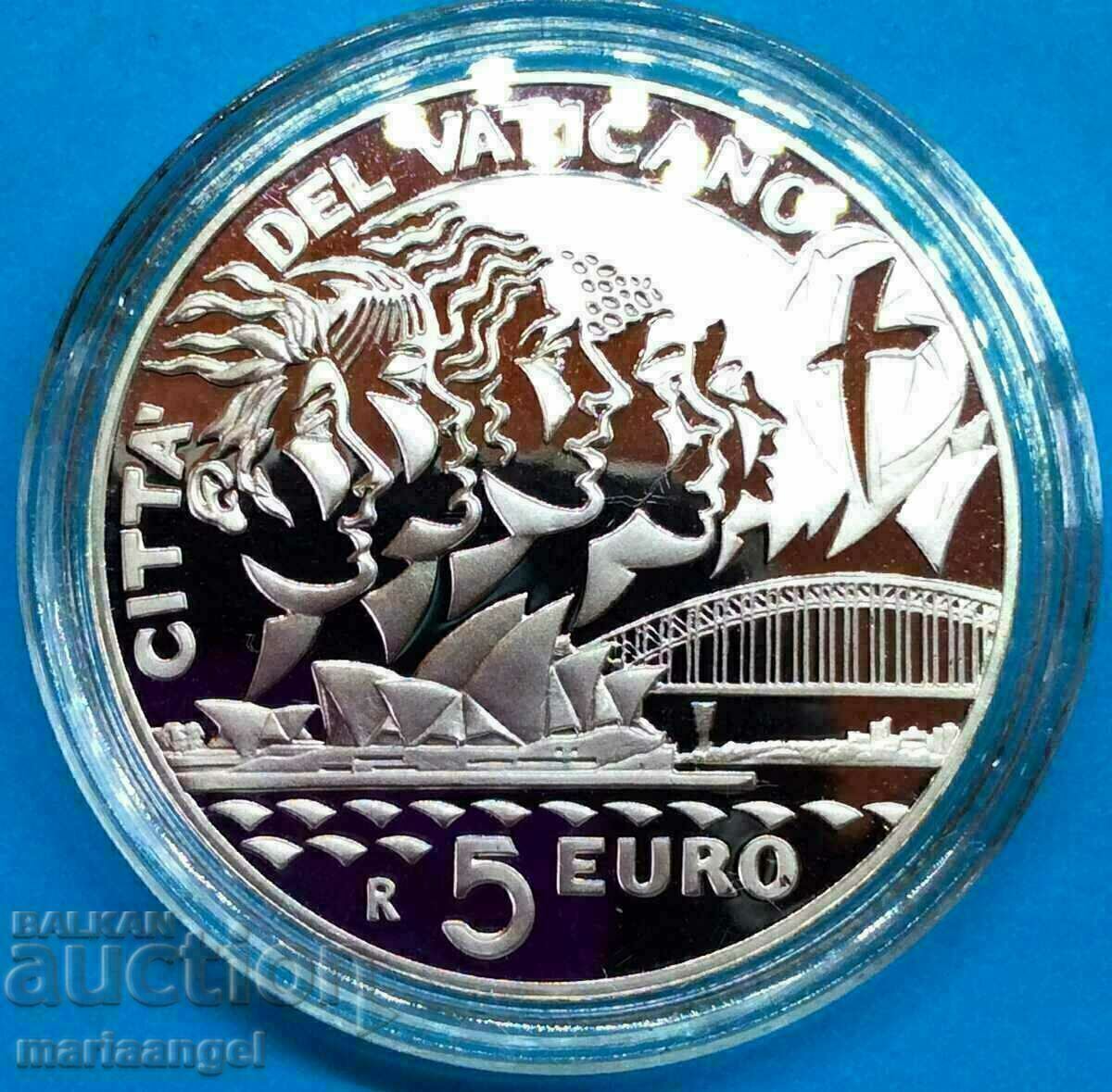 5 euros 2008 Vatican Jubilee PROOF UNC Cert
