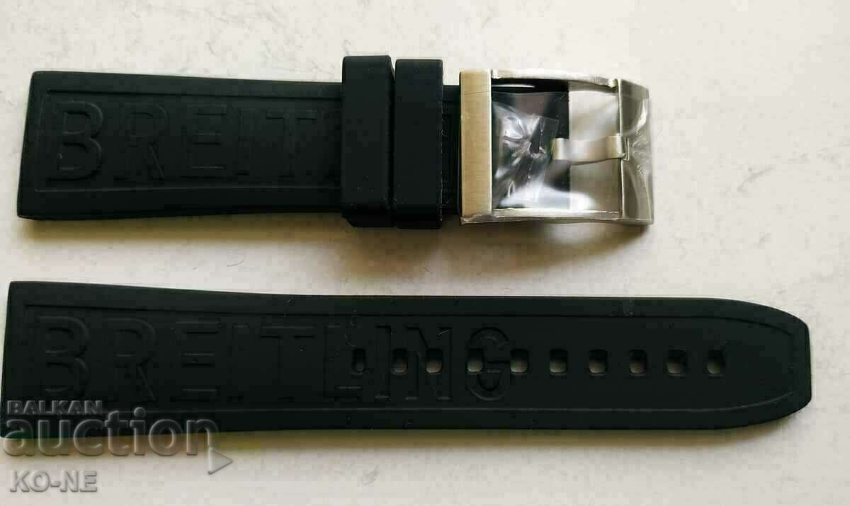 Delivery of BREITLING silicone strap 22 mm and 24 mm