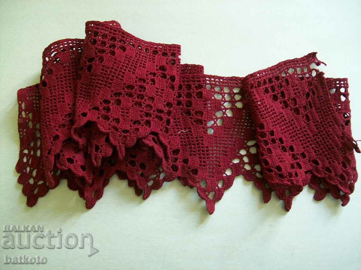 Hand-knitted bed lace 180 cm with price 10.00 BGN | € 5.11