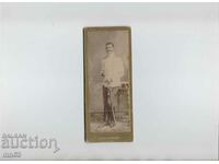 Cardboard photo of a royal officer-1906.