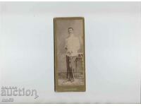 Cardboard photo of a royal officer-1906.