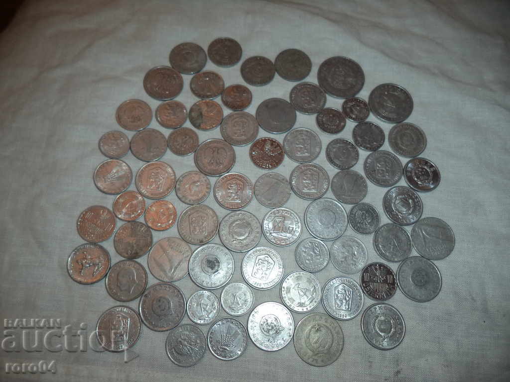 ALUMINUM COINS - COLLECTION - 66 - 5 ALUMINUM COINS - COLLECTION - 66 - 5