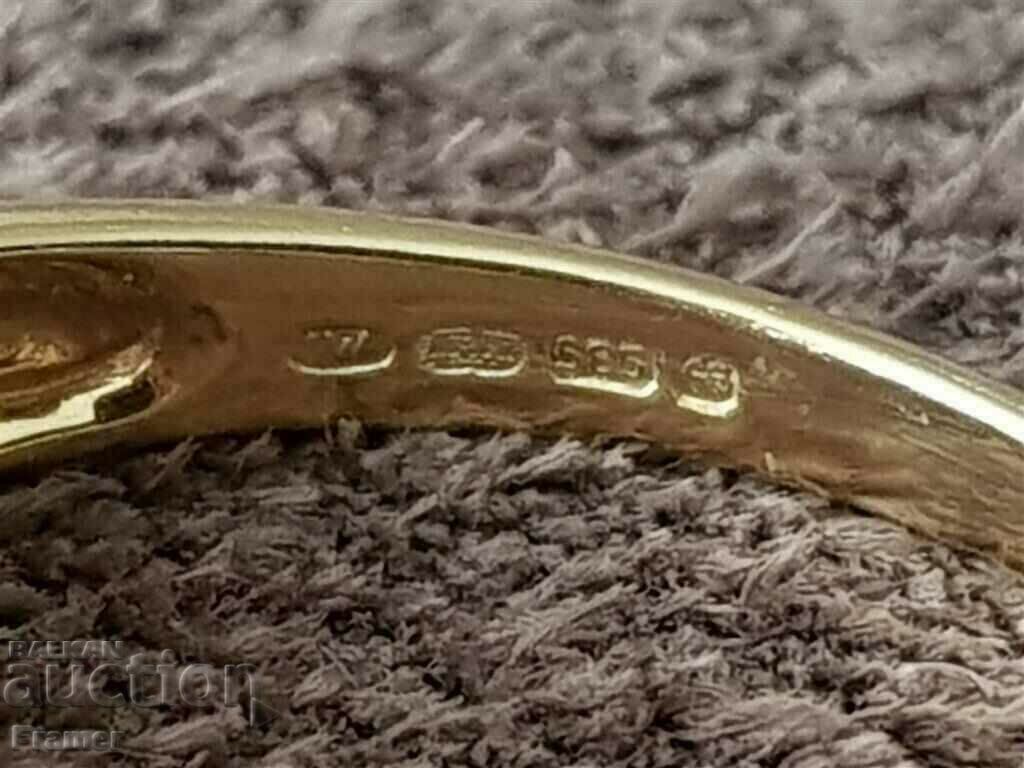 AUR 14K Birmingham, elegant, inel din rubelit - 6 AUR 14K Birmingham, elegant, inel din rubelit - 6