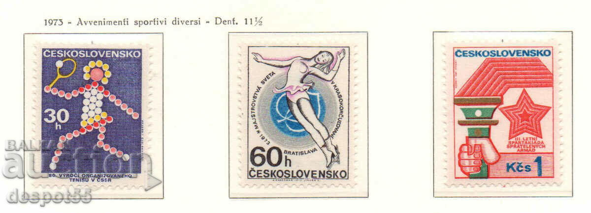 1973. Czechoslovakia. Sport events.
