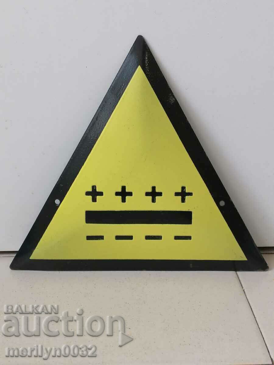 Enamel social plate, NRB plate