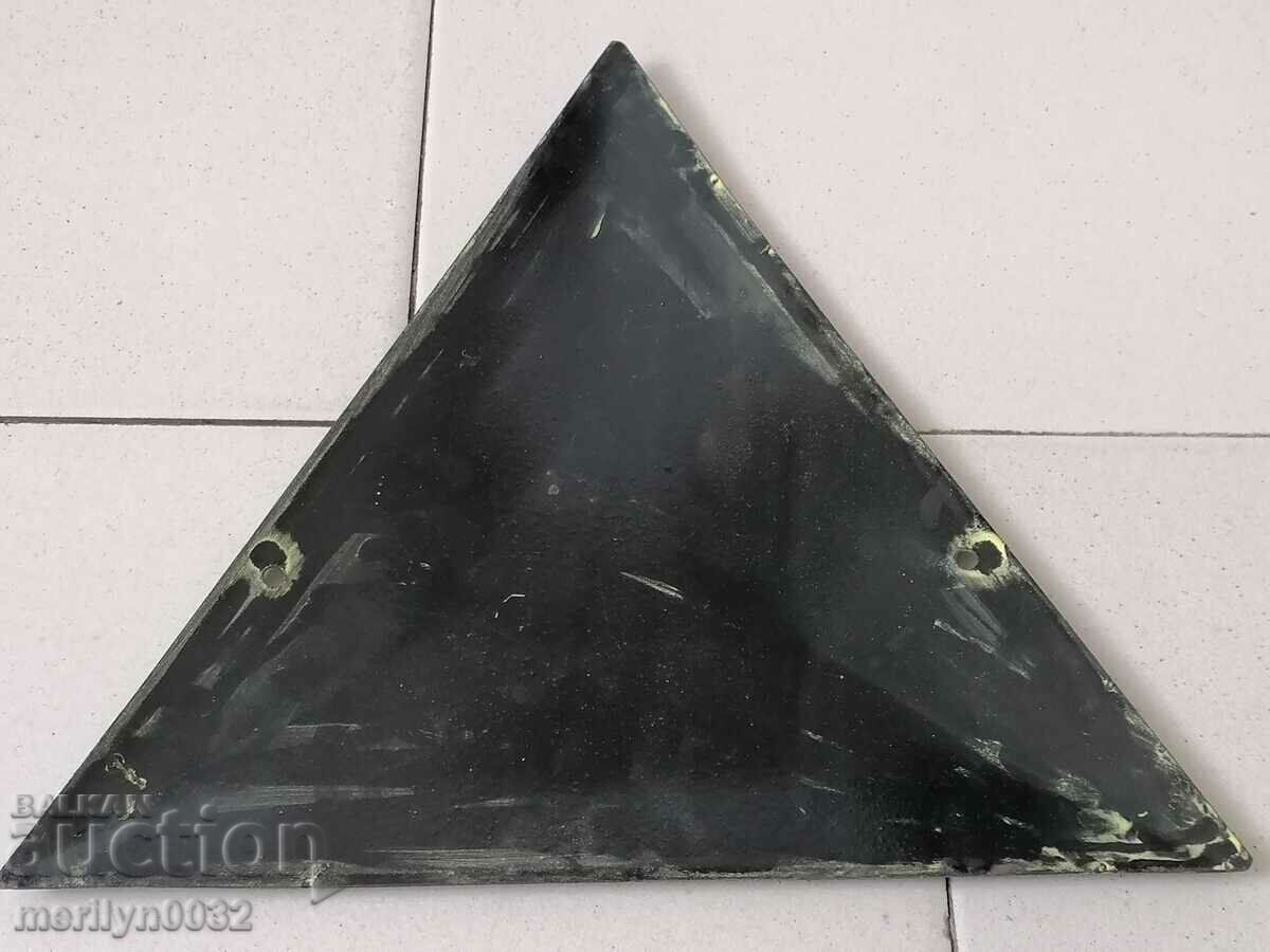 Enamelled social plate, NRB plate - 5