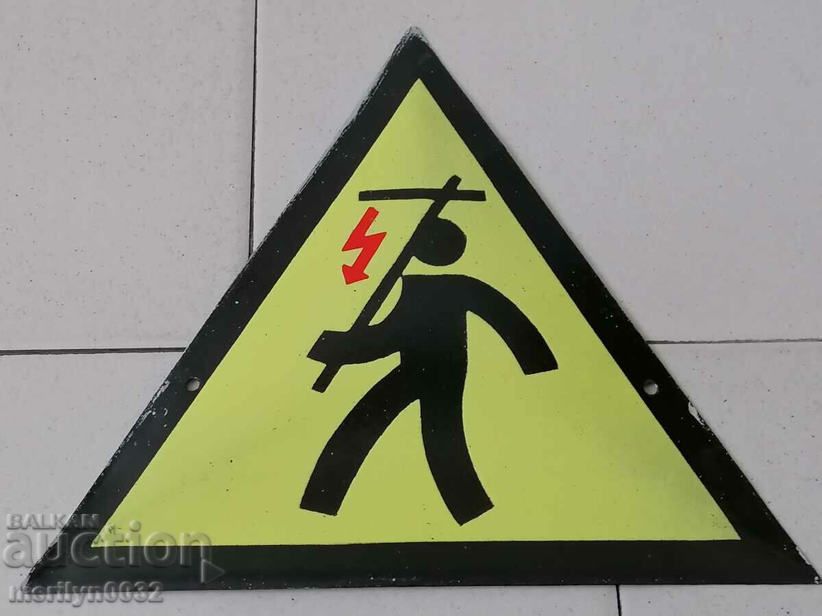 Enamelled social plate, NRB plate - 5