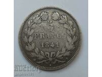 5 Francs Silver France 1841 B - Silver Coin #217