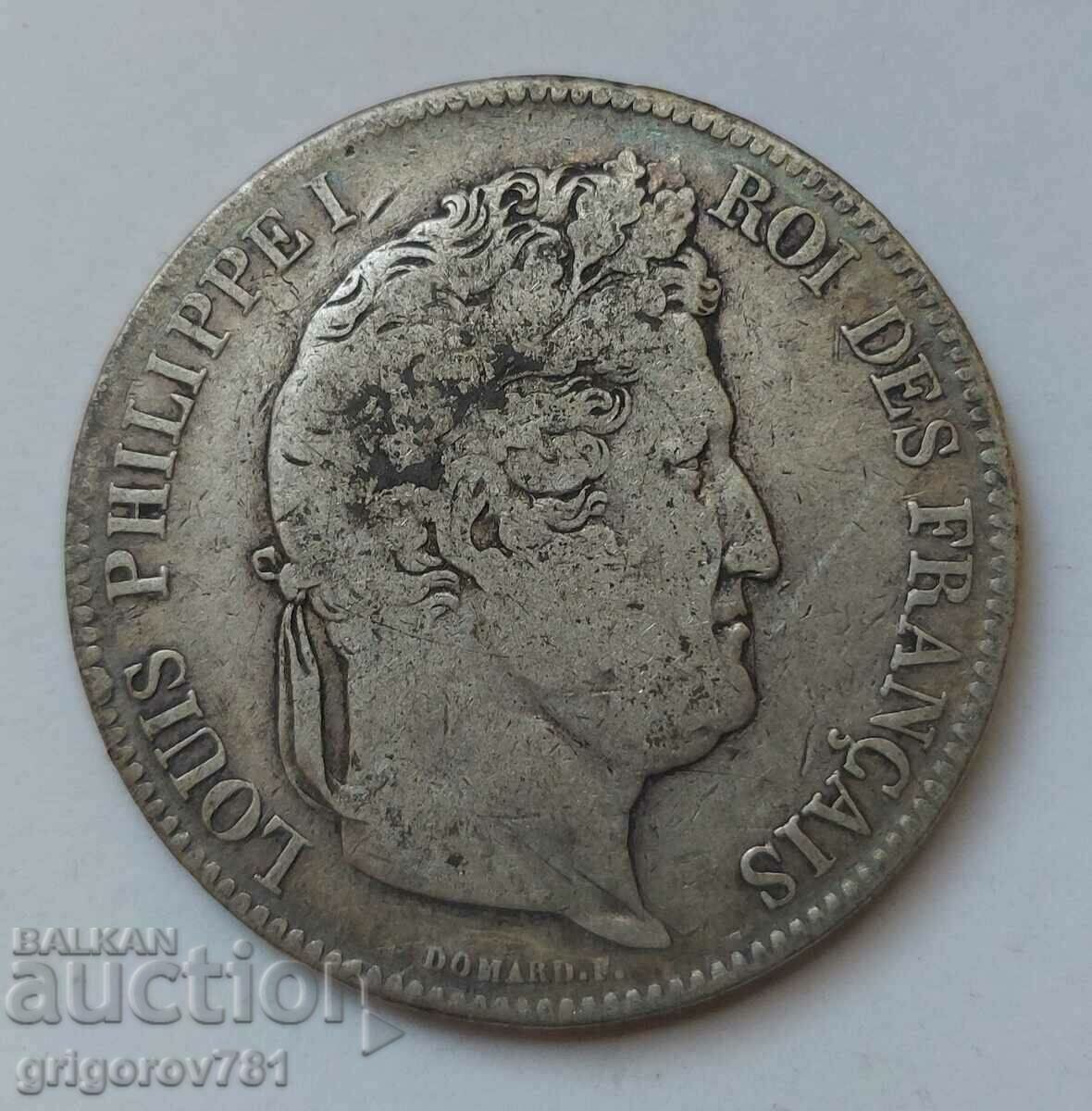 5 Φράγκα Ασήμι Γαλλία 1833 W - Ασημένιο νόμισμα #218 με τιμή € 34.26 | 67.01 BGN