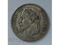 5 Φράγκα Ασήμι Γαλλία 1868 A - Ασημένιο νόμισμα #219