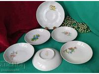 Russian saucers and bowls 1990. Dulevo