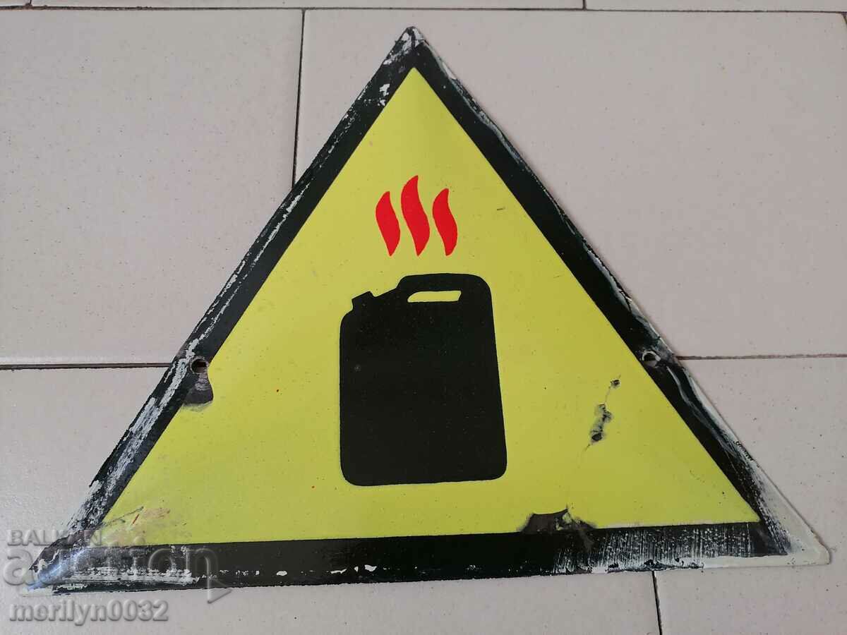 Enamelled social plate, NRB plate - 5 Enamelled social plate, NRB plate - 5