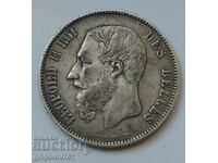 5 Francs Silver Belgium 1868 - Silver Coin #224