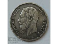 5 франка сребро Белгия 1869 - сребърна монета #226