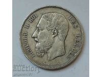 5 Franci Argint Belgia 1873 - Moneda de argint #228