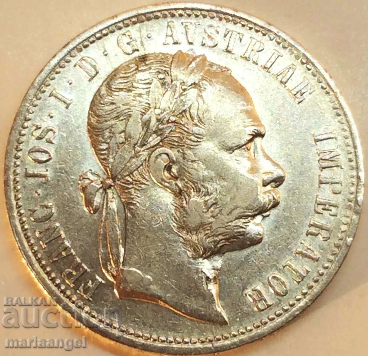 Austria 1 florin 1875 Franz Joseph silver - rare year