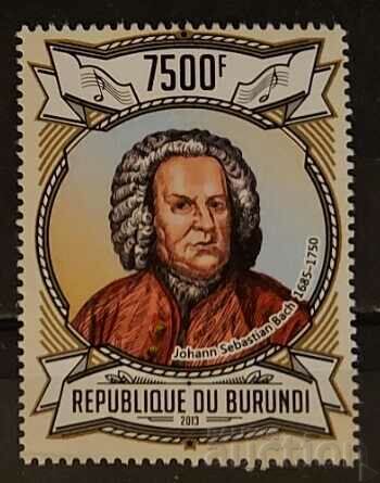 Burundi 2013 Personalități/Muzică/Johann Sebastian Bach 8 MNH