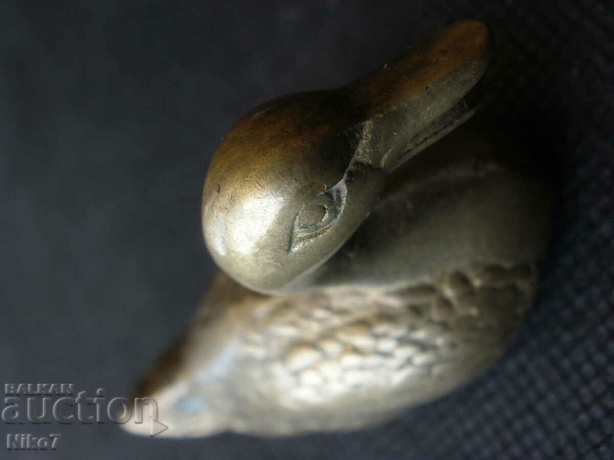 Duck-retro, bronze figurine. - 5 Duck-retro, bronze figurine. - 5
