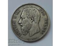 5 Franci Argint Belgia 1870 - Moneda de argint #231