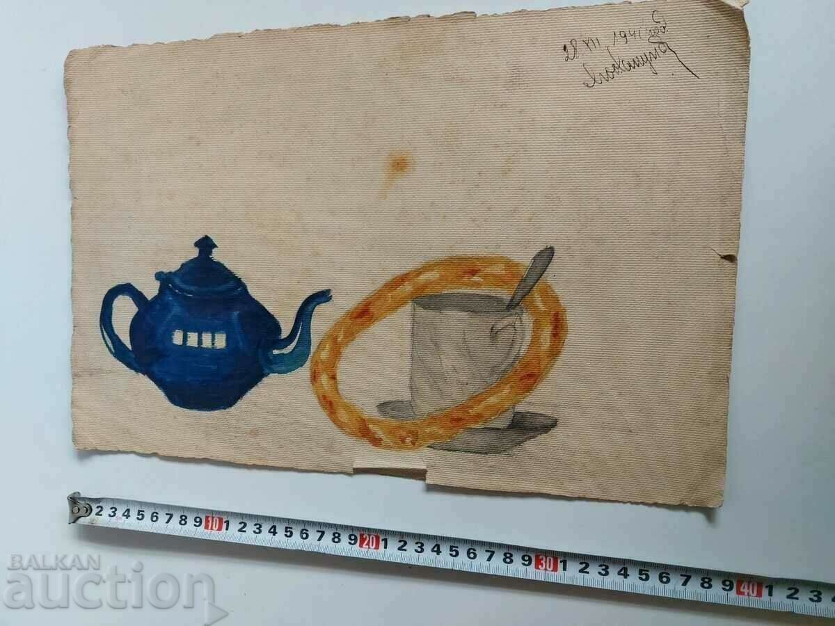 Auction 1940 OLD DRAWING PAINTING Auction 1940 OLD DRAWING PAINTING