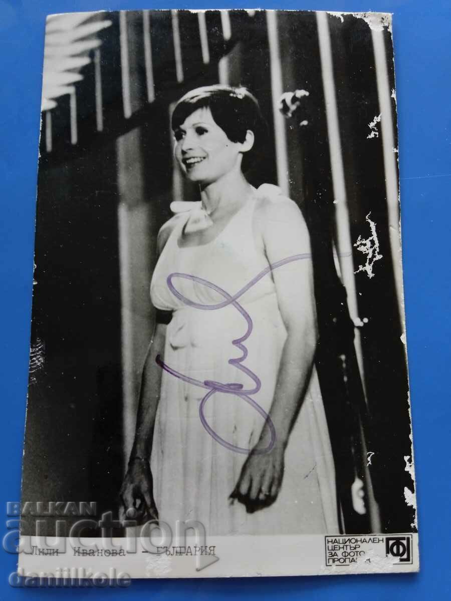 Licitație *$*Y*$* AUTOGRAFUL LUI LILY IVANOVA - FOTO/CARD *$*Y*$*