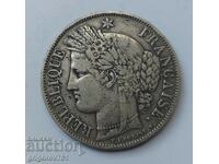 5 Φράγκα Ασήμι Γαλλία 1850 A - Ασημένιο νόμισμα #241