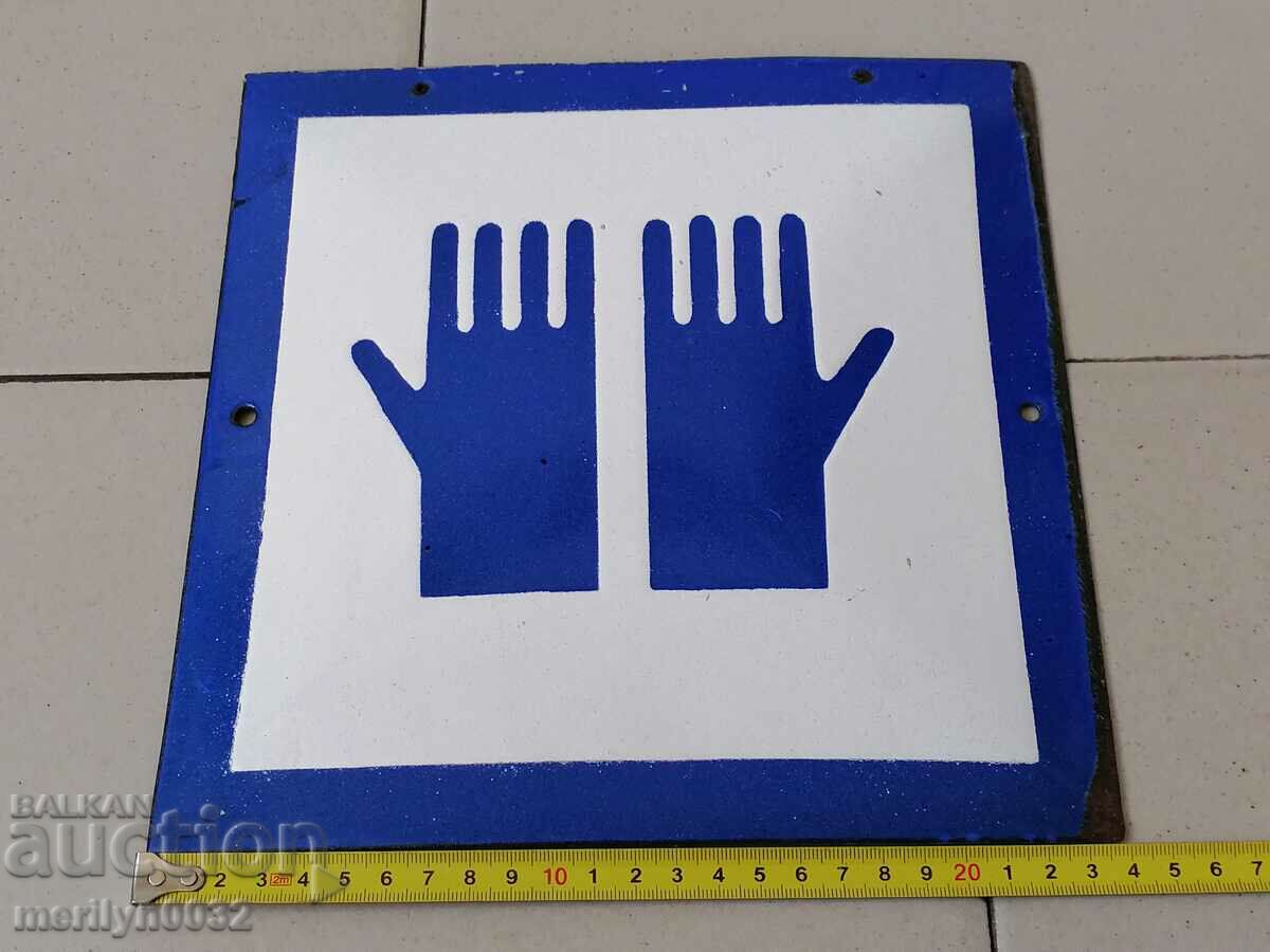 Enamelled social plate, NRB plate - 5