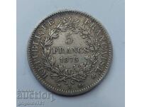 5 Francs Silver France 1875 A - Silver Coin #243