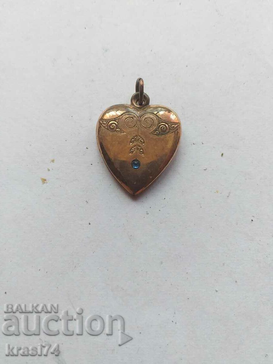 Gilded pendant - heart