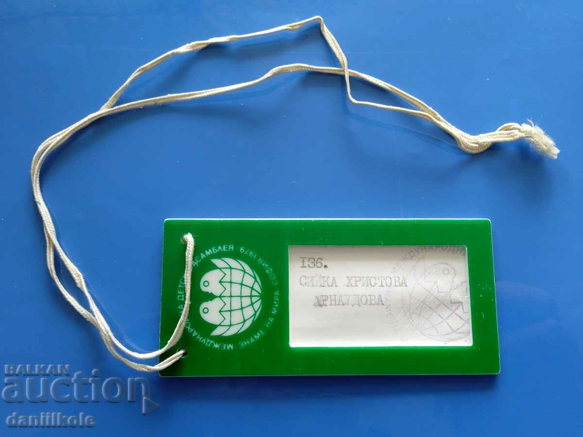 *$*Y*$* INTERNATIONAL CHILDREN'S ASSEMBLY 1979 - BADGE *$*Y*$* - 6 *$*Y*$* INTERNATIONAL CHILDREN'S ASSEMBLY 1979 - BADGE *$*Y*$* - 6